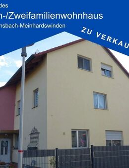 Solides Ein-/Zweifamilienwohnhaus in AN-Meinhardswinden - Ansbach