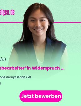 Sachbearbeiter*in Widerspruch Wohngeld, Bildungs- und Teilhabeleistungen - Kiel