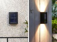 Solarleuchte Solarlampe Außen Garten Wandlampe Strahler Haus Set453 - Wuppertal