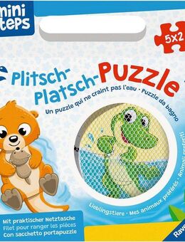 Ravensburger Puzzle Plitsch-Platsch-Puzzle Lieblingstiere, 10 Puzzleteile
