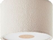 LeGer Home by Lena Gercke Deckenleuchte Debora, ohne Leuchtmittel, Teddy-Stoff, Ø 35 cm, E27, beige