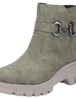 Rieker Winterstiefelette, Winterboots, Plateausohle, mit Zierschnalle und Innenreißverschluss