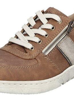 Rieker Schnürschuh mit Außenreißverschluss, Freizeitschuh, Halbschuh, Schnürschuh