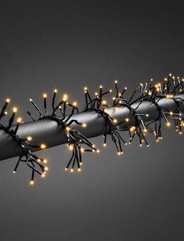 KONSTSMIDE LED-Lichterkette Weihnachtsdeko aussen, 960-flammig, Micro LED Büschellichterkette Cluster, 960 bernsteinfarbene Dioden