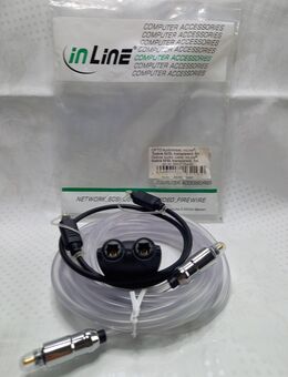 OPTO Audiokabel (InLine), transparent, 5 m & 1 x Splitter - Karlsruhe
