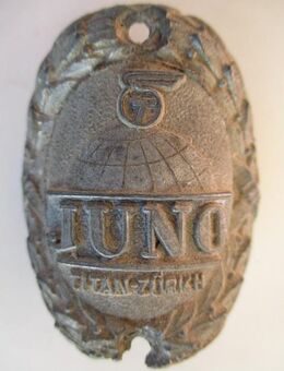 Fahrradteile Juno Titan Velo Steuerkopf CH Schild Emblem - Volketswil