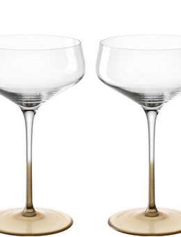 LEONARDO Champagnerglas PUCCINI, goldfarben, Kristallglas, 2er Set, 350ml