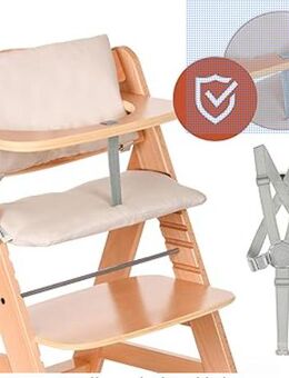 HAUCK Alpha+ Kinderstuhl mit Polstern und Sicherheitsgurt - Berlin