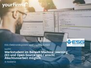 Werkstudent im Bereich Machine Learning (KI) und Open-Source (gn) / anschl. Abschlussarbeit möglich - Koblenz