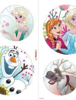 Komar Fensterdekoration Frozen Springday, Fenstersticker mit Elsa, Anna und Olaf