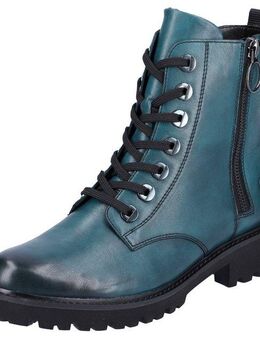 Remonte Schnürstiefelette, Blockabsatz, Stiefelette, Schnürboots, Flats im Used Look