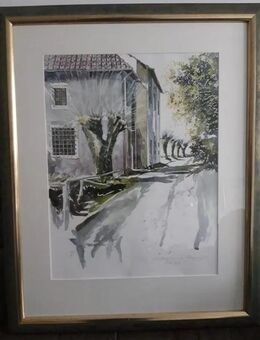 Bild Lithographie von Michael Schreiber Original - Regenstauf