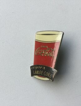 Coca-Cola Sammler Pin Enjoy a Large Coke - Fulda