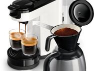 Philips Senseo Kaffeepadmaschine Switch HD6592/04, 2-in-1 Pad und Filterkaffee, 1l Kaffeekanne, aus 26% rec. Plastik