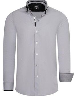 Rusty Neal Langarmhemd mit aufwendigen Knopf-Design