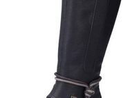 Rieker Winterstiefel, Langschaftstiefel, Blockabsatz, TEX-Membran, seitlicher Stretch
