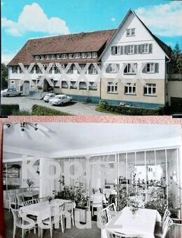 Gasthof-Cafe Sonne in Röt - 2 alte Ansichtskarten - Niederfischbach
