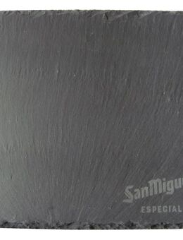 San Miguel Especial - Schieferplatte für Speisen - 20 x 20 x 1 cm - Doberschütz