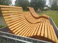 Liegen Sinnesbank 1,8m breit, Relaxbank, Wellenbank, Sonnenliege, Hangsofa, Holzgarnitur in 66687