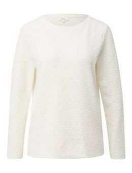 s.Oliver Longsweatshirt mit Crinkle Optik