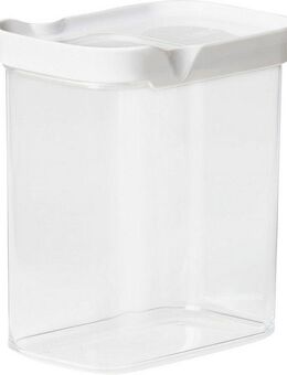 Emsa Vorratsdose Optima, Kunststoff, (2-tlg), 1,6 Liter, rechteckig, Schiebedeckel, frische Dichtung, Stapelränder