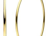 JOBO Paar Creolen, Edelstahl goldfarben beschichtet 60 mm