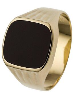 JOBO Fingerring, 585 Gold mit Onyx