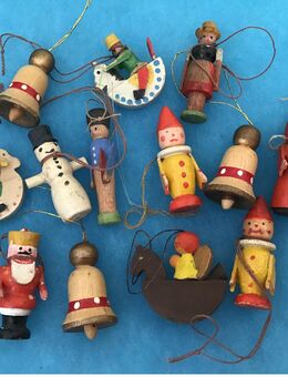Erzgebirge Christbaumschmuck 13 alte Aufhänger Baumschmuck Weihnachtsschmuck - Düsseldorf