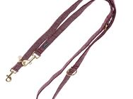 Nomad Tales Calma Halsband, burgundy - Passende Leine: 200 cm lang, 20 mm breit