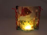 Stimmungs- Windlicht "Weihnachtsmietze" handmade NEU - Erkelenz