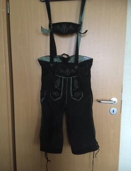 LEDERHOSE MIT HOSENTRÄGERN MIT VIELEN DETAILS GRÖSSE 42 - Großostheim
