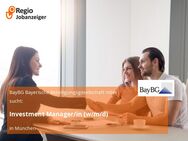 Investment Manager/in (w/m/d) - München