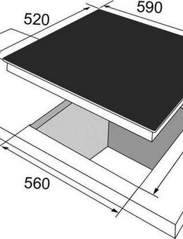 Amica Induktions-Kochfeld KMI 754 000 C, 5 extra schnelle Kochzonen, einfach per Sensor zu bedienen