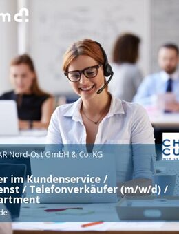Mitarbeiter im Kundenservice / Kundendienst / Telefonverkäufer (m/w/d) / Sales Department - Ludwigsfelde
