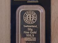 Argor Heraeus Goldbarren 50g-999/1000 Feingold - Mannheim