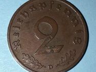 2 Reichspfennig 1939 \"D\" Kursmünze Deutsches Reich 2. Weltkrieg - Münster (Hessen)