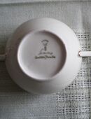 Schirnding,Bavaria-Porzellan-Zuckerdose mit Deckel,Alt,ca. 50er Jahre,Weiß,Gold in 52441