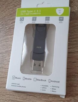 USB Stick 64 GB 2 in 1 OTG USB USB-C Speicherstick NEU - Lenzkirch