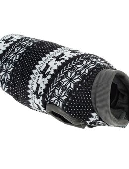 Hundepullover mit Norwegermuster - ca. 25 cm Rückenlänge (Größe S)