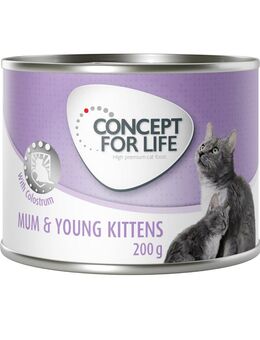 Concept for Life Mum & Young Kittens Mousse - 6 x 200 g