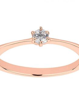 Verlobungsring Damenring CAB3438 mit Rosefarbiger Beschichtung - Aholming