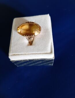 Antik Jugendstil Gelbgold Ring 585 mit gr. Citrin - Buchholz (Nordheide)