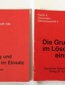 Feuerwehrhefte FwDV 4 +FwDV 100 +Feuerwehr-Unfallkasse UVV ( GUV) - Emsdetten Zentrum