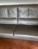 2x Sofa Zweisitzer Echt Leder verstellbar in 33415