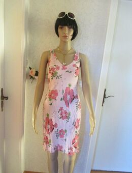 NEU * Hawai- Blumen * Blüten * Flower- Power * Romantik * Seiden- Georgette * Träger-  Kleid "H&M" Gr. 34- 36/ XS- S * rosè-quarz * - Riedlingen