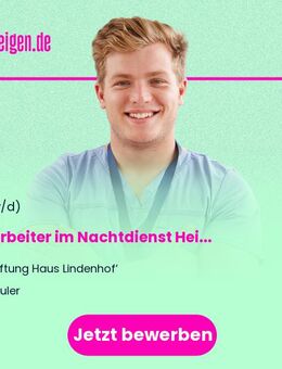 Mitarbeiter im Nachtdienst Heilerziehungspfleger oder vergleichbare Qualifikation (m/w/d) - Neuler