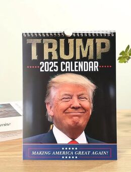2025 'Machen Sie Amerika Wieder Großartig' Trump-Inspirierter Wandkalender – Praktisch und dekorativ für jeden Raum Set3425 - Ingolstadt
