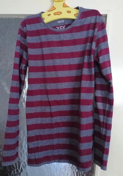 Gestreiftes Langarmshirt - Gr. 146/152 - Y.F.K. - Pirmasens