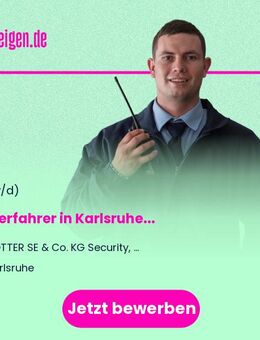 Revierfahrer (m/w/d) in Karlsruhe - Karlsruhe
