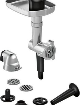 BOSCH Fleischwolfaufsatz Lifestyle Set Hunting Adventure MUZ9HA1, Zubehör für alle Bosch OptiMUM Küchenmaschinen MUM9…, Fleischwolf, Wurststopfer-Aufsatz, Kebbe-Aufsatz